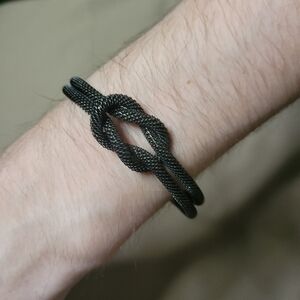 Black Knot Brass Cuff bracelet